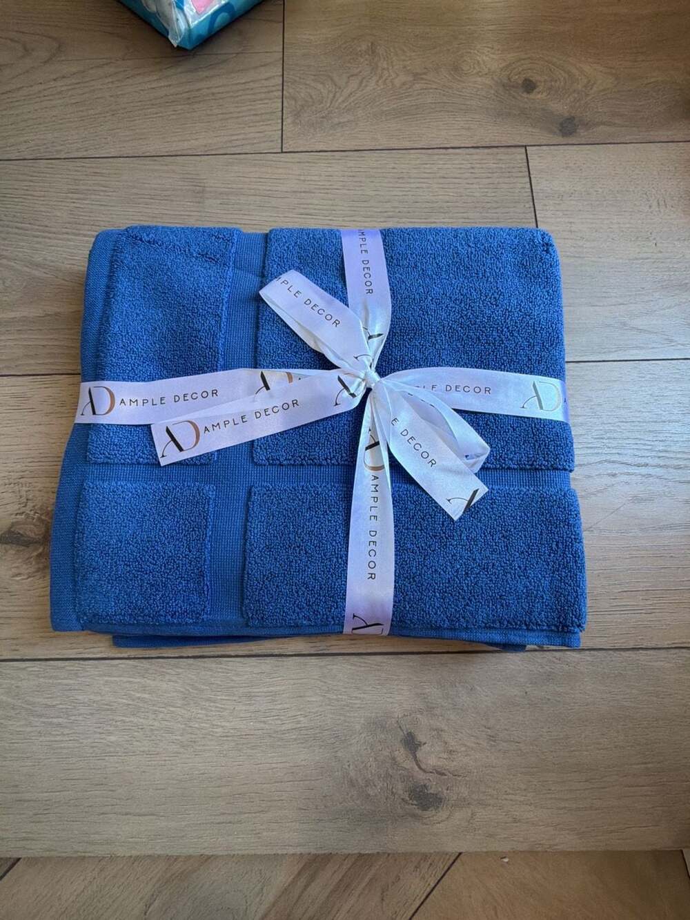 Ample Decor Morbido Bath Mat, 34 x 20 Inches, Blue